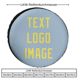 Custom Light Blue Light Yellow Truck Tires