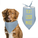 Custom Light Blue Light Yellow Pet Scarf