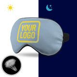 Custom Light Blue Light Yellow Sleep Mask