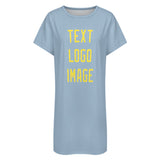 Custom Light Blue Light Yellow Nachthemd