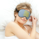 Custom Light Blue Light Yellow Sleep Mask