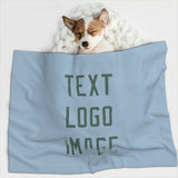 Custom Light Blue Blue Green Pet Blanket