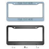 Custom Light Blue Blue Green License Plate Frame