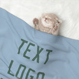 Custom Light Blue Blue Green Pet Blanket