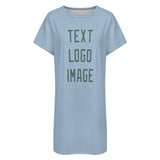Custom Light Blue Blue Green Nachthemd