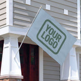 Custom Light Blue Blue Green Flag
