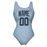 Custom Light Blue Blue Swimsuit