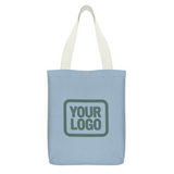 Custom Light Blue Blue Canvas Tote Bag