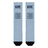 Custom Light Blue Blue Knee-High Sock