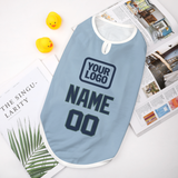 Custom Light Blue Blue Pet Vest