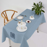 Custom Light Blue Blue Green Square Table Cloth
