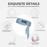 Custom Light Blue Blue Headband