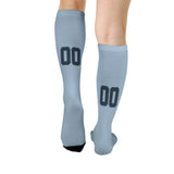 Custom Light Blue Blue Knee-High Sock