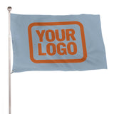 Custom Light Blue Orange Flag