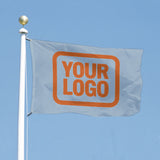 Custom Light Blue Orange Flag