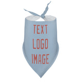 Custom Light Blue Copper Rose Pet Scarf