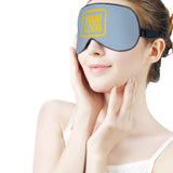 Custom Light Blue Gold Sleep Mask