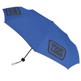 Custom Sky Blue Brown Automatic Umbrella