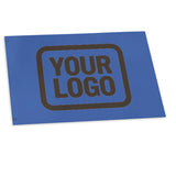 Custom Sky Blue Brown Flag