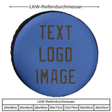 Custom Sky Blue Brown Truck Tires