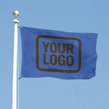 Custom Sky Blue Brown Flag