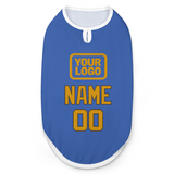 Custom Sky Blue Yellow Pet Vest