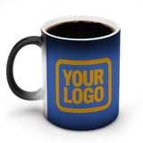 Custom Sky Blue Yellow Magic Mug
