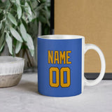 Custom Sky Blue Yellow Mug