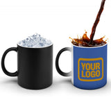 Custom Sky Blue Yellow Magic Mug