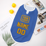 Custom Sky Blue Yellow Pet Vest