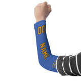 Custom Sky Blue Yellow Arm Sleeve