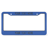 Custom Sky Blue Olive License Plate Frame