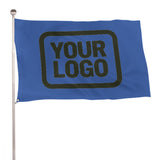 Custom Sky Blue Olive Flag