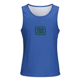 Custom Sky Blue Green Men's Tank Top