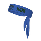 Custom Sky Blue Green Headband