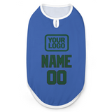 Custom Sky Blue Green Pet Vest