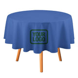 Custom Sky Blue Green Round Table Cloth