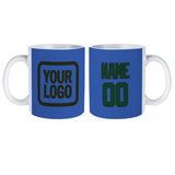 Custom Sky Blue Green Mug