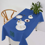 Custom Sky Blue Olive Square Table Cloth
