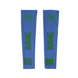 Custom Sky Blue Emerald Green Arm Sleeve