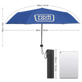 Custom Sky Blue Cream Automatic Umbrella