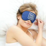 Custom Sky Blue Cream Sleep Mask