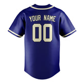 Custom Sky Blue & Cream Colors Design Sports Baseball Jersey