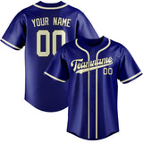Custom Sky Blue & Cream Colors Design Sports Baseball Jersey