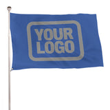 Custom Sky Blue Gray Flag
