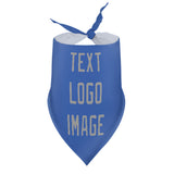 Custom Sky Blue Gray Pet Scarf