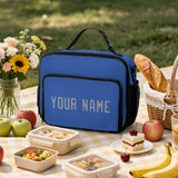 Custom Sky Blue Gray Lunch Bag