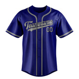 Custom Sky Blue & Gray Colors Design Sports Baseball Jersey