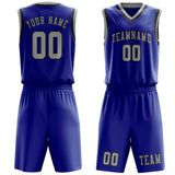 Custom Sky Blue Gray Basketball Set
