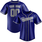 Custom Sky Blue & Gray Colors Design Sports Baseball Jersey